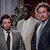 Curtis Armstrong, Jonathan Ames, and Willie Brown in Moonlighting (1985)