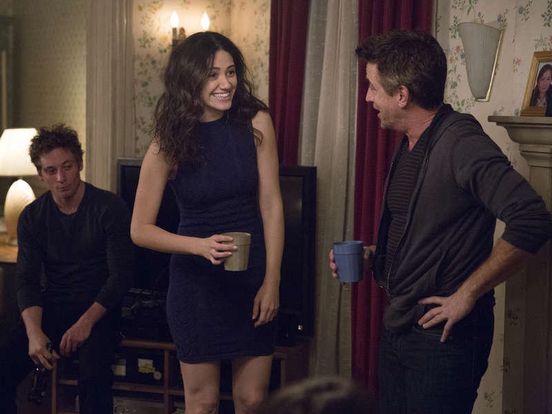 Dermot Mulroney, Emmy Rossum, and Jeremy Allen White in Shameless (2011)