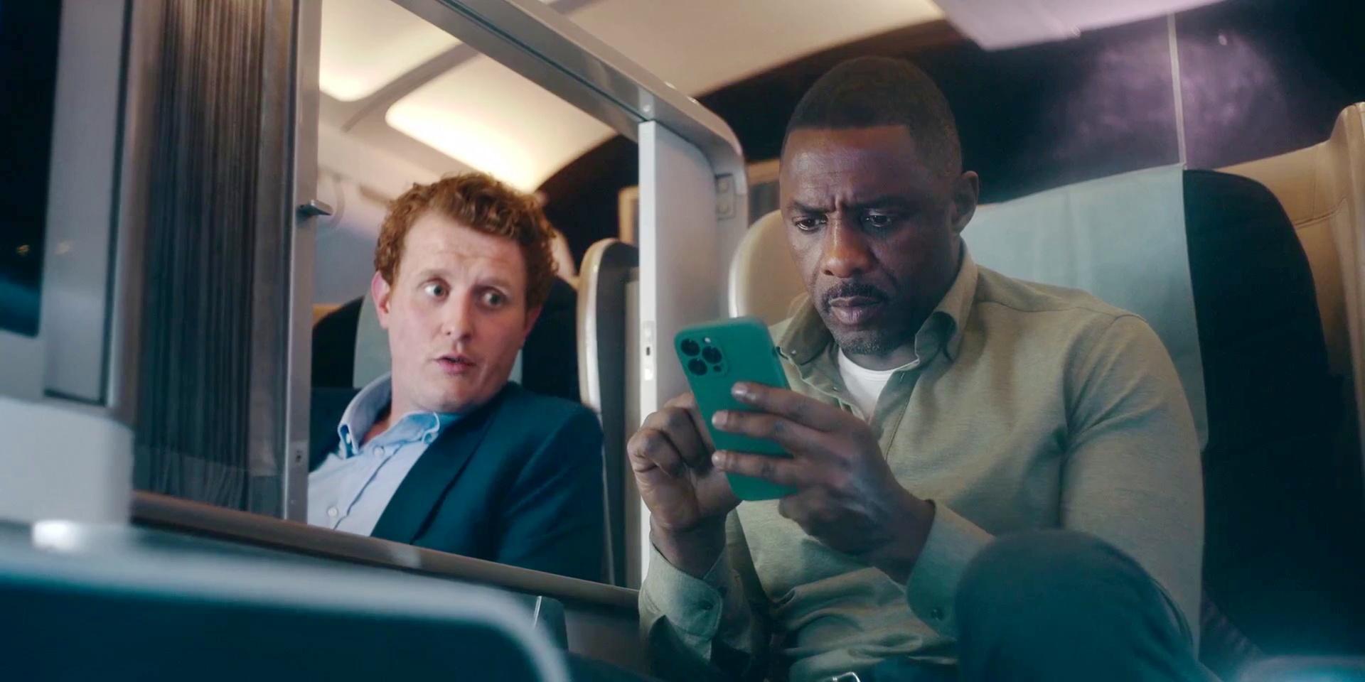 Idris Elba and Harry Michell in Hijack (2023)