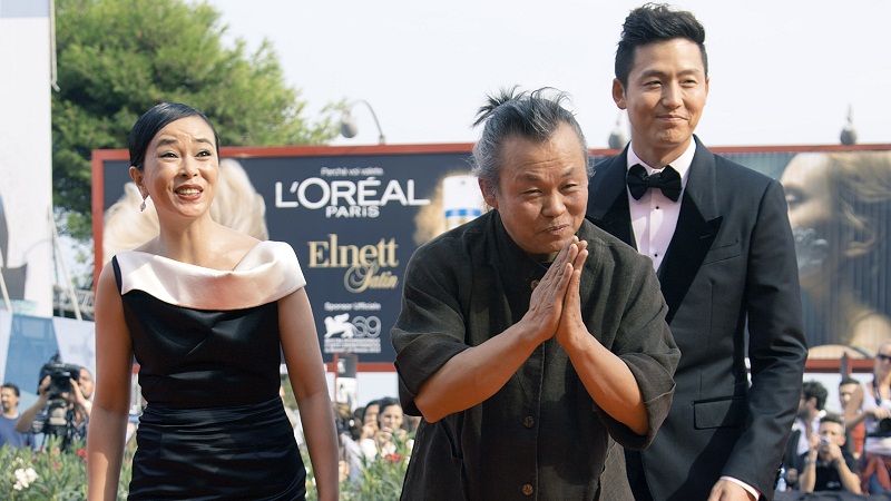 Lee Jung-Jin, Kim Ki-duk, and Jo Min-soo at an event for Pieta (2012)