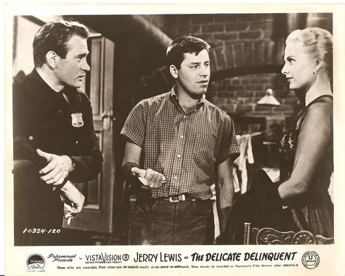 Jerry Lewis, Martha Hyer, and Darren McGavin in The Delicate Delinquent (1957)