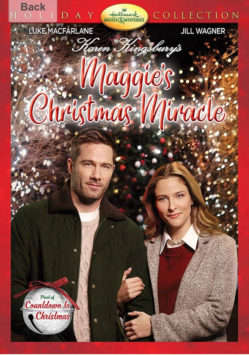 Jill Wagner and Luke Macfarlane in Karen Kingsbury's Maggie's Christmas Miracle (2017)