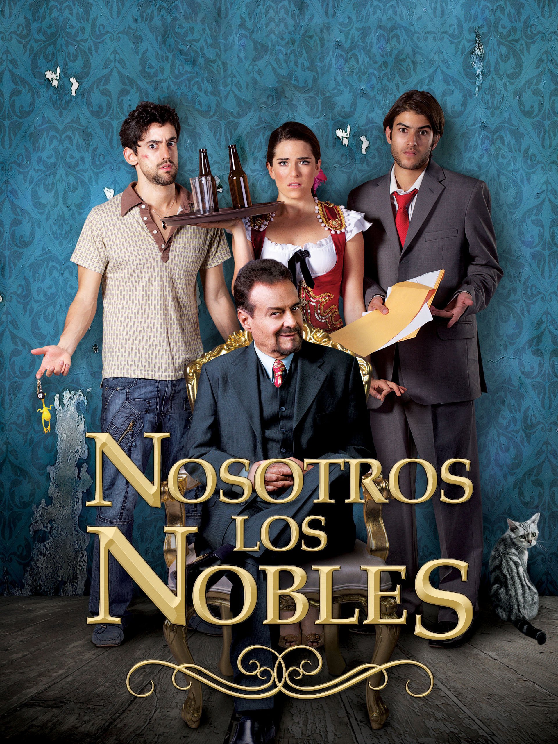 Karla Souza, Gonzalo Vega, Luis Gerardo Méndez, and Juan Pablo Gil in We Are the Nobles (2013)