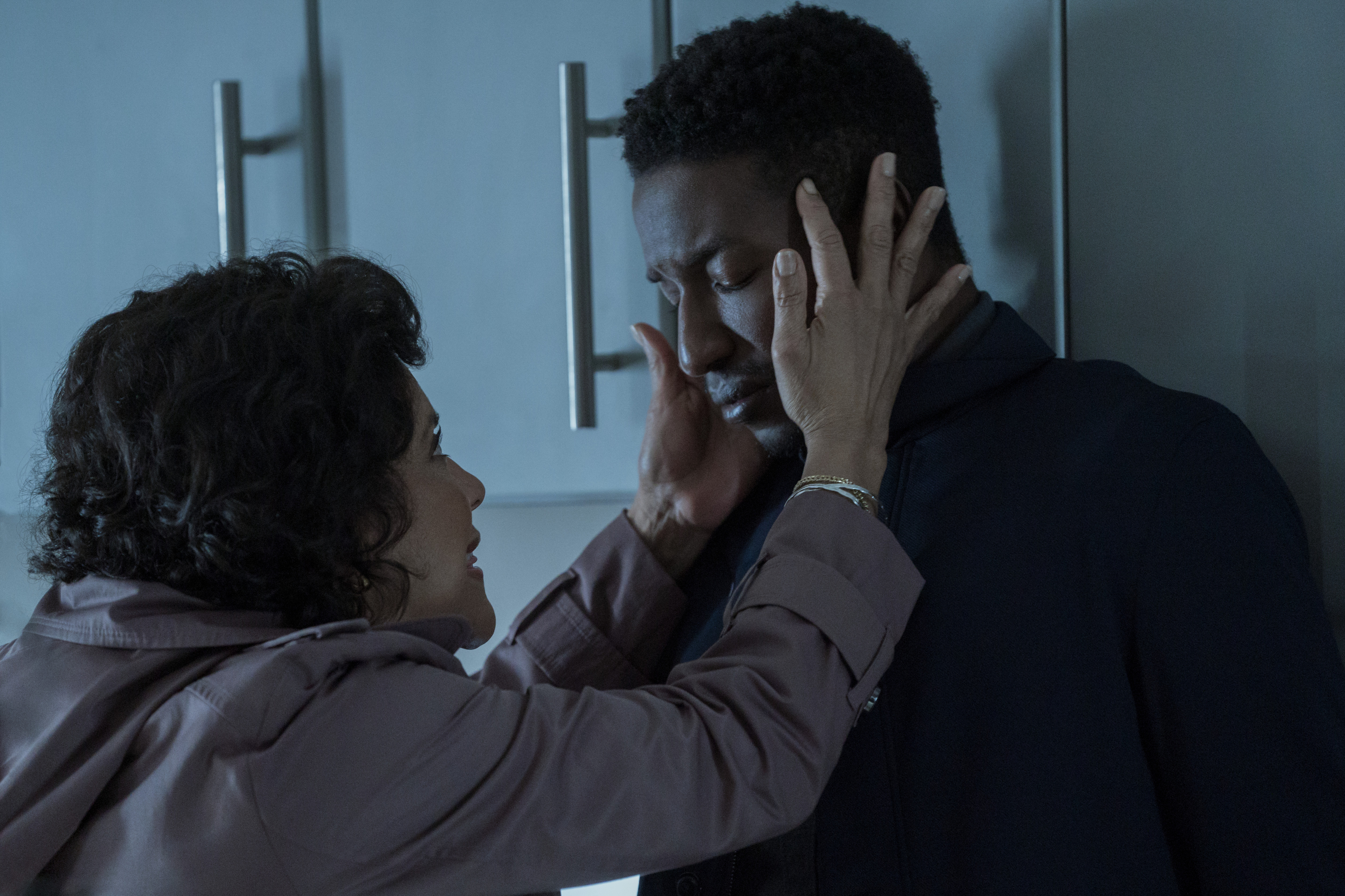 Phylicia Rashad and Mamoudou Athie in Black Box (2020)