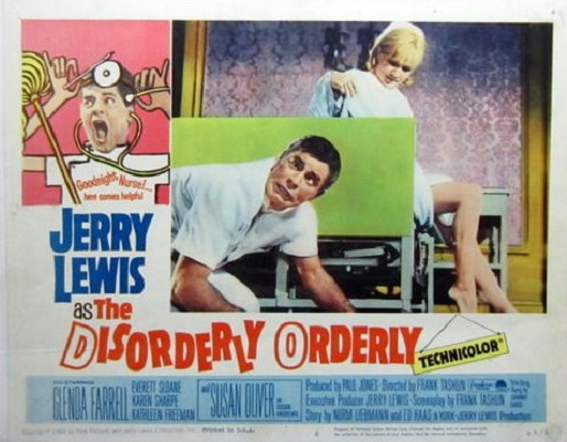 Jerry Lewis and Susan Oliver in The Disorderly Orderly (1964)