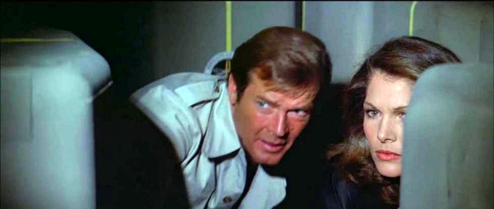 Roger Moore and Lois Chiles in Moonraker (1979)