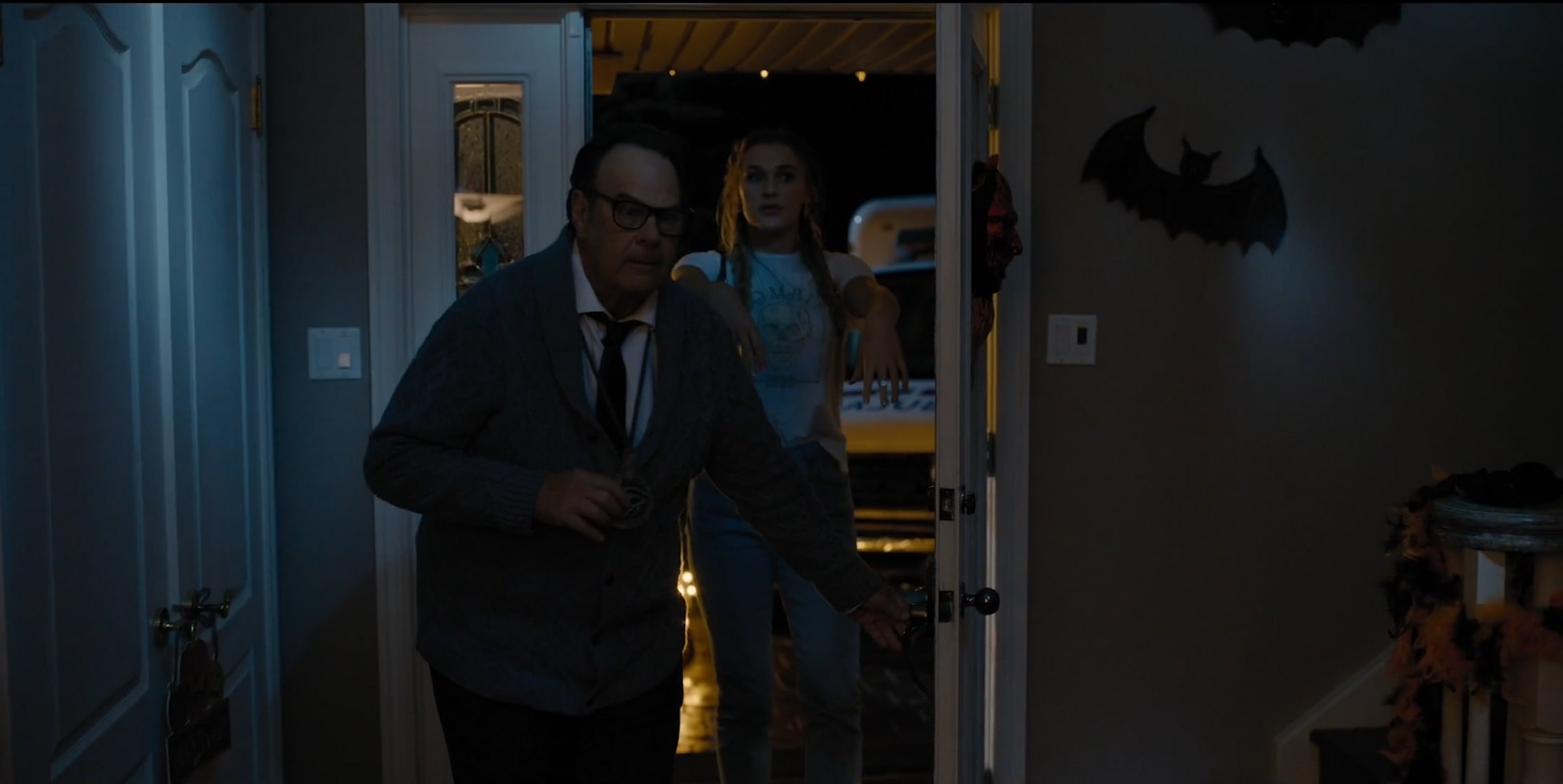 Dan Aykroyd and Madi Monroe in Zombie Town (2023)