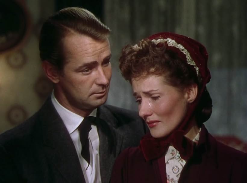 Alan Ladd and Brenda Marshall in Whispering Smith (1948)