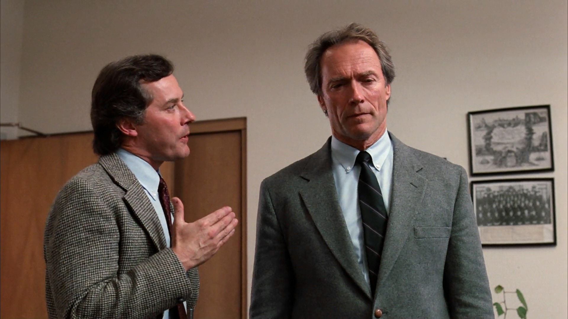 Clint Eastwood and Michael Goodwin in The Dead Pool (1988)