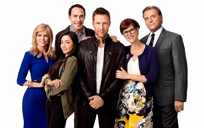 Aimee Garcia, David Rasche, Michael Rosenbaum, Sara Rue, Mircea Monroe, and Mike Kosinski at an event for Impastor (2015)