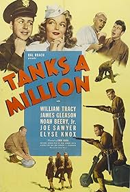 Frank Faylen, James Gleason, Elyse Knox, Joe Sawyer, William Tracy, and Dick Wessel in Tanks a Million (1941)