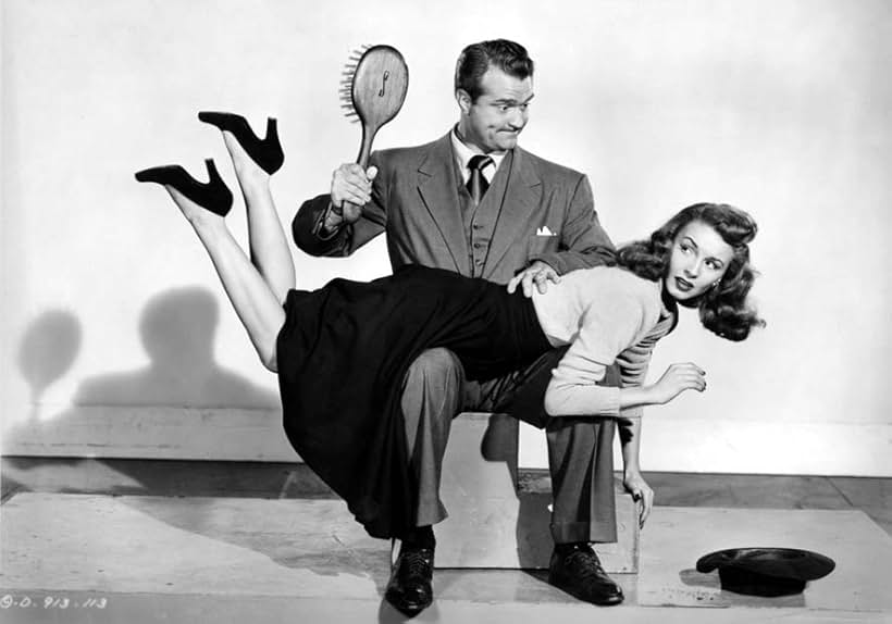 Janet Blair and Red Skelton in The Fuller Brush Man (1948)