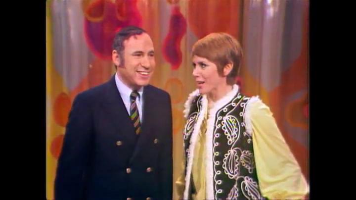 Mel Brooks and Judy Carne in Rowan & Martin's Laugh-In (1967)