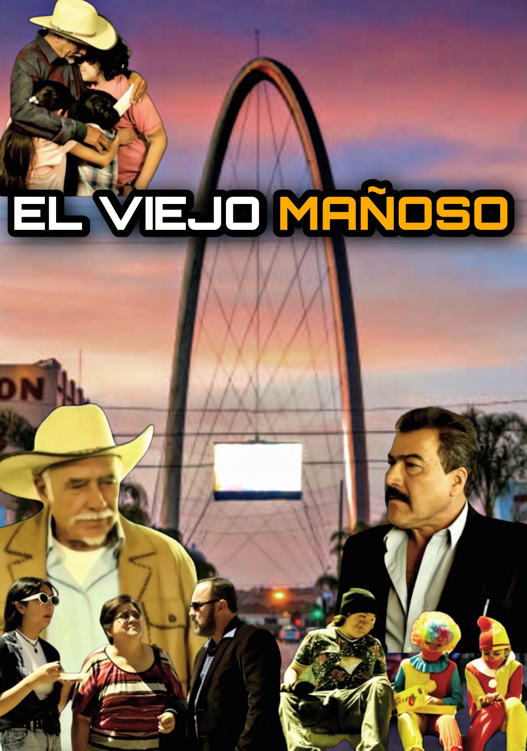 Jorge Aldama, Rosario Lara Diaz, Albieri Ortiz Duarte, Lolo Ortiz, Manuel Navarro, Marisela Navarro, Luis Huizar, and Alaniz Ortiz Duarte in El Viejo Mañoso (2022)