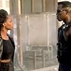 Wesley Snipes and N'Bushe Wright in Blade (1998)