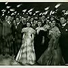 Judy Garland, Ray Bolger, Rand Brooks, Jack Lambert, Norman Leavitt, Virginia O'Brien, William 'Bill' Phillips, Selena Royle, and Chill Wills in The Harvey Girls (1946)