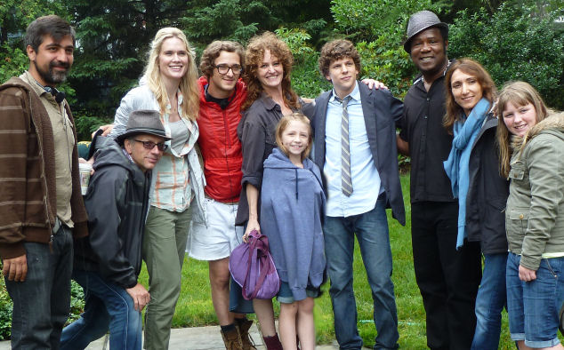 Cast & Crew of "Predisposed" L to R: Atilla Yucer, Ron Nyswaner, Stephanie March, Phil Dorling, Melissa Leo, Emma Rayne Lyle, Jesse Eisenberg, Isaiah Whitlock, Jr., Neda Armian, Savannah Lyle