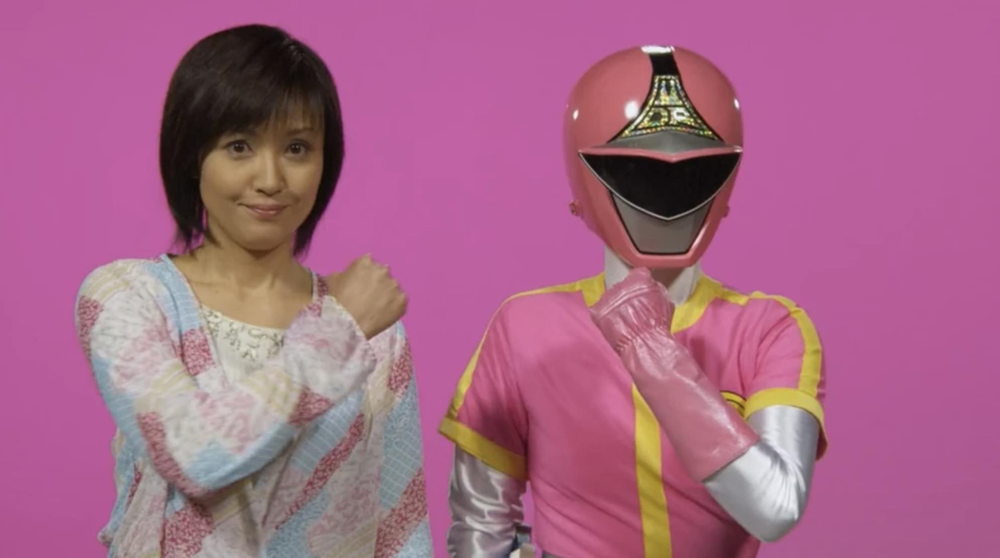 Sayoko Hagiwara in Gokaiger Goseiger Super Sentai 199 Hero Great Battle (2011)