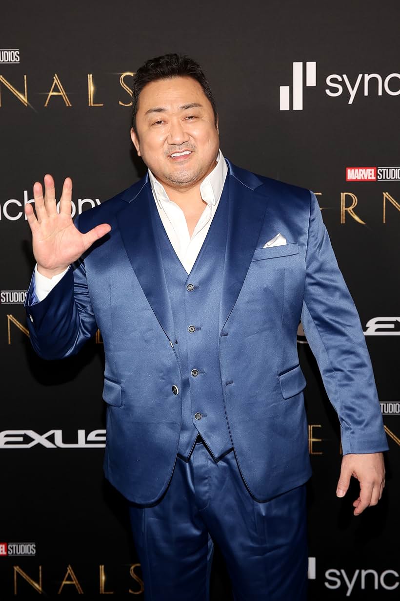 Ma Dong-seok at an event for Eternals (2021)