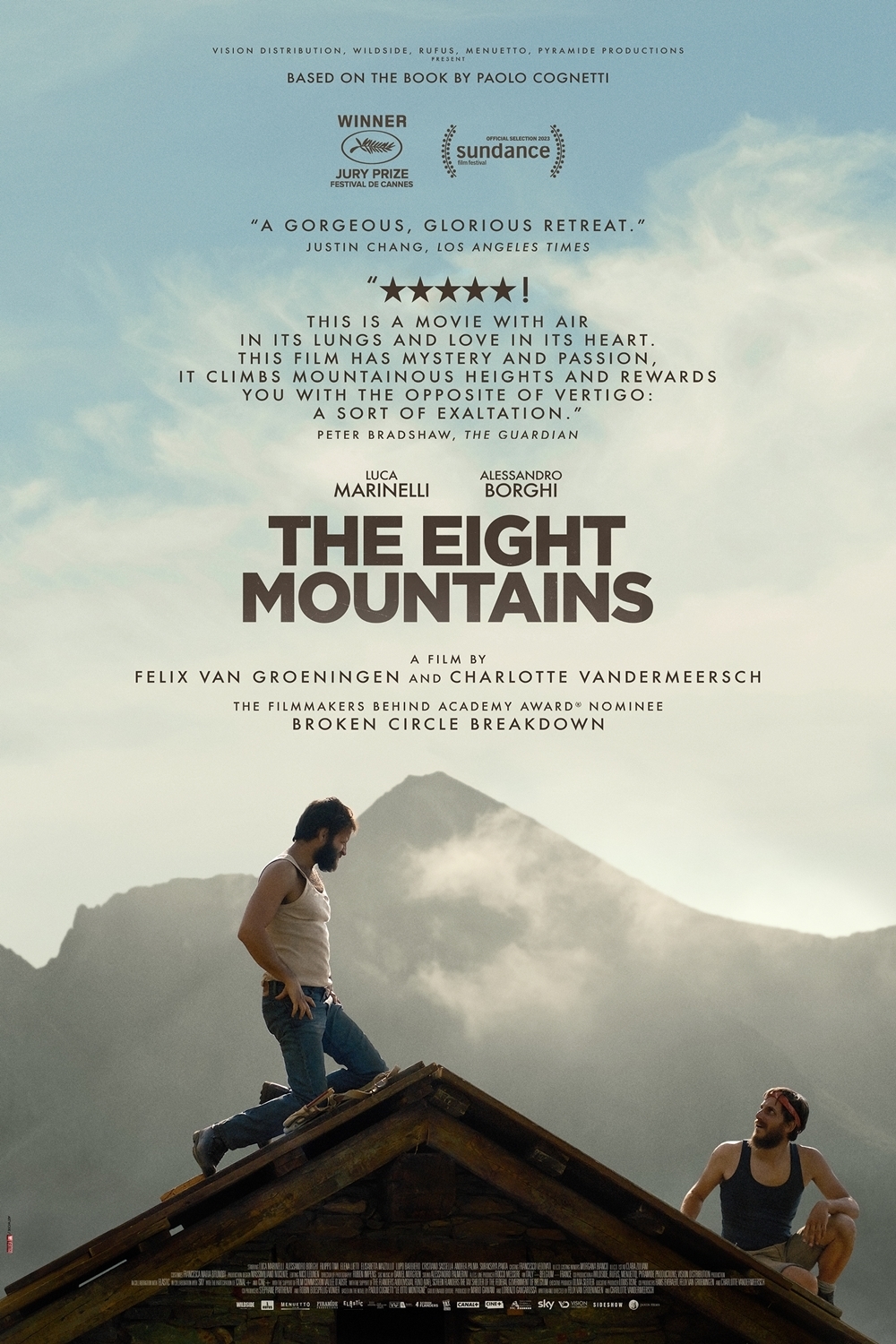 Luca Marinelli and Alessandro Borghi in The Eight Mountains (2022)