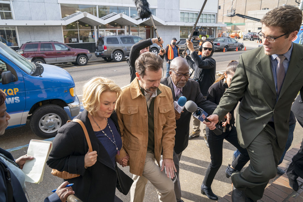 Renée Zellweger, Sean Bridgers, and Michael Hinson in The Thing About Pam (2022)