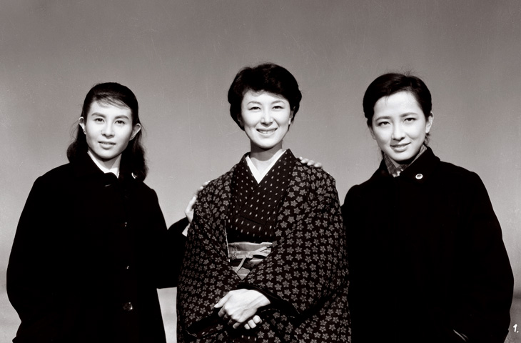 Ineko Arima, Keiko Kishi, and Yoshiko Kuga in The Snow Flurry (1959)