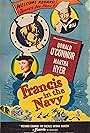 Martha Hyer, Donald O'Connor, and Molly in Francis in the Navy (1955)