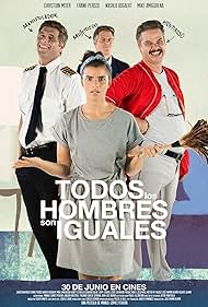 Christian Meier, Frank Perozo, Mike Amigorena, and Nashla Bogaert in Todos los hombres son iguales (2016)