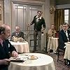 John Cleese, Ballard Berkeley, James Cossins, Bernard Cribbins, Gilly Flower, and Renee Roberts in Fawlty Towers (1975)