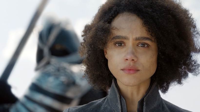 Nathalie Emmanuel and Hafþór Júlíus Björnsson in Game of Thrones (2011)