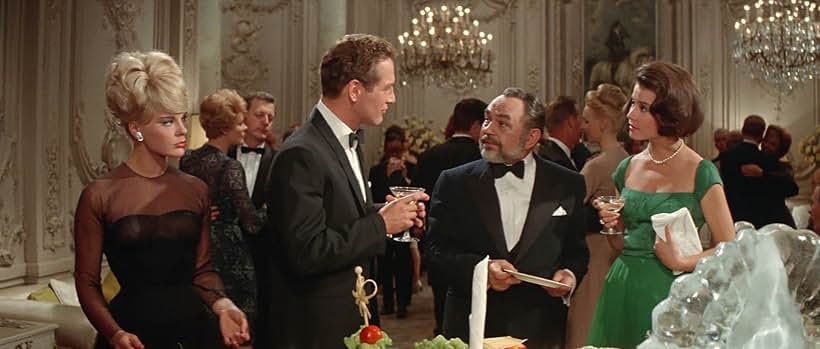 Paul Newman, Edward G. Robinson, Diane Baker, and Elke Sommer in The Prize (1963)