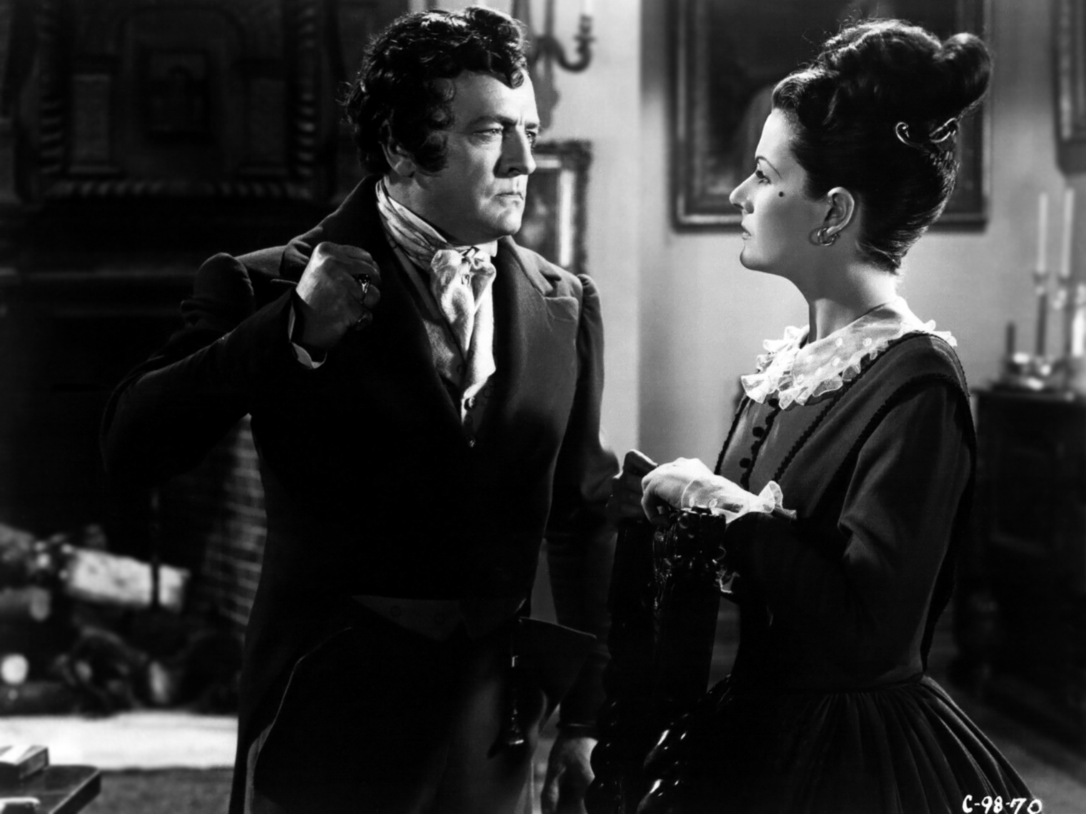 Margaret Lockwood and Basil Sydney in Jassy (1947)