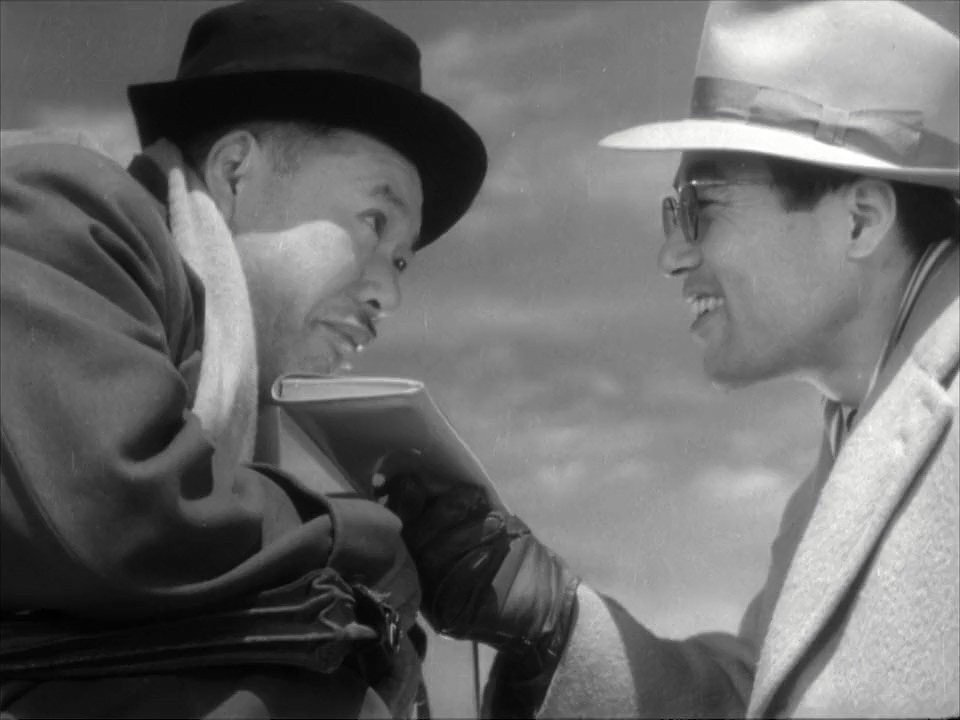 Eitarô Ozawa and Takashi Shimura in Scandal (1950)