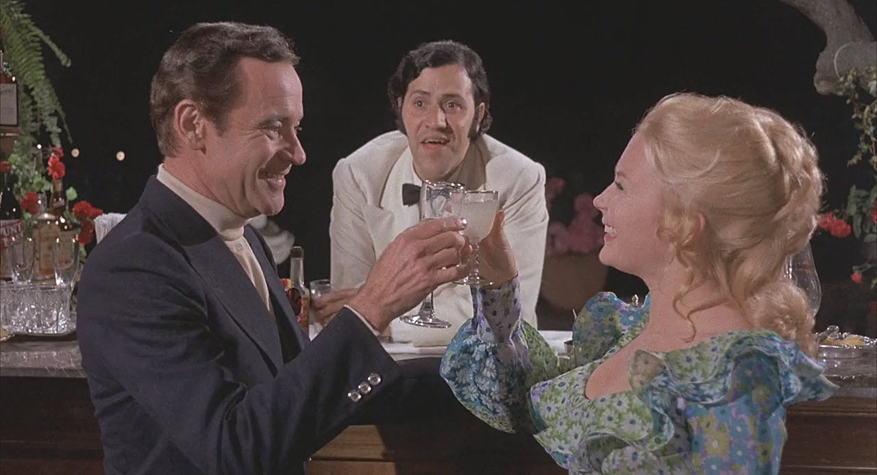 Jack Lemmon, Juliet Mills, and Giacomo Rizzo in Avanti! (1972)