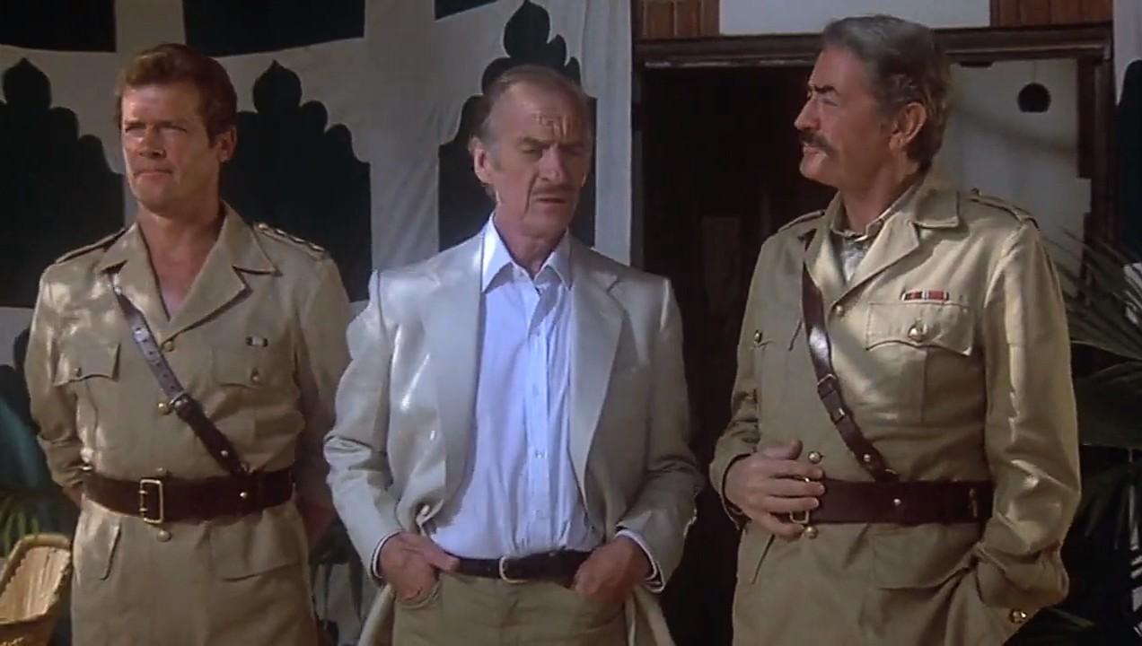 David Niven, Gregory Peck, and Roger Moore in The Sea Wolves (1980)