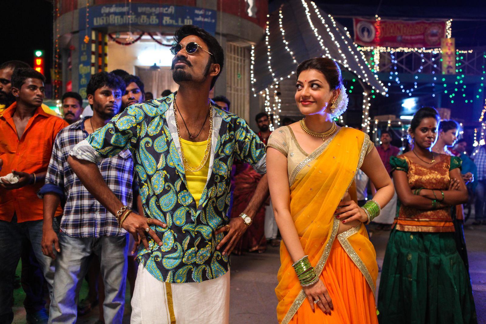 Dhanush and Kajal Aggarwal in Maari (2015)