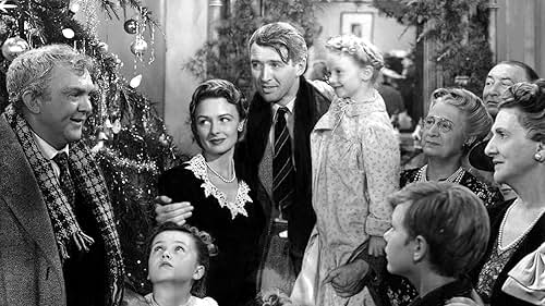 James Stewart, Donna Reed, Beulah Bondi, Carol Coombs, Karolyn Grimes, and Thomas Mitchell in It's a Wonderful Life (1946)