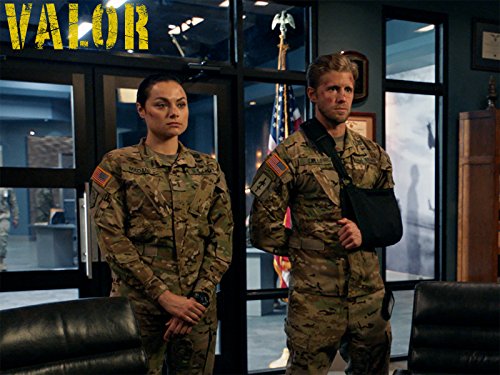 Matt Barr and Christina Ochoa in Valor (2017)