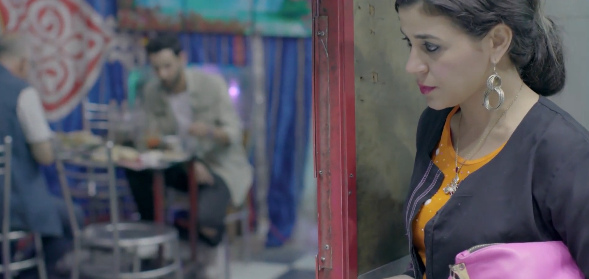 Mona Hala and Sherief El Desouky in Leil Khargi (2018)