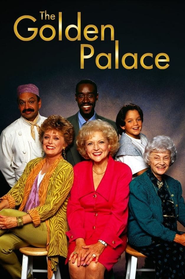 Don Cheadle, Estelle Getty, Cheech Marin, Rue McClanahan, Billy L. Sullivan, and Betty White in The Golden Palace (1992)