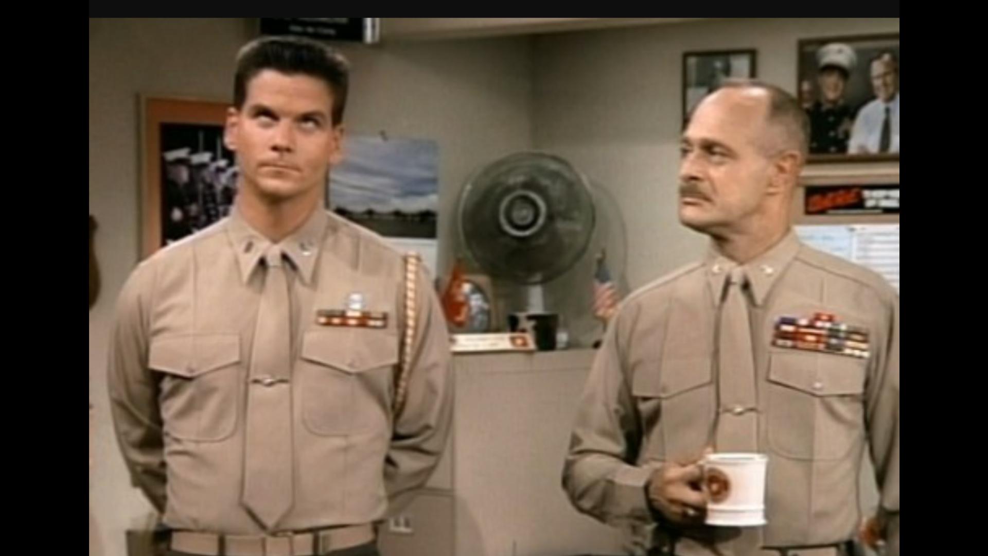 Gerald McRaney and Matt Mulhern in Major Dad (1989)