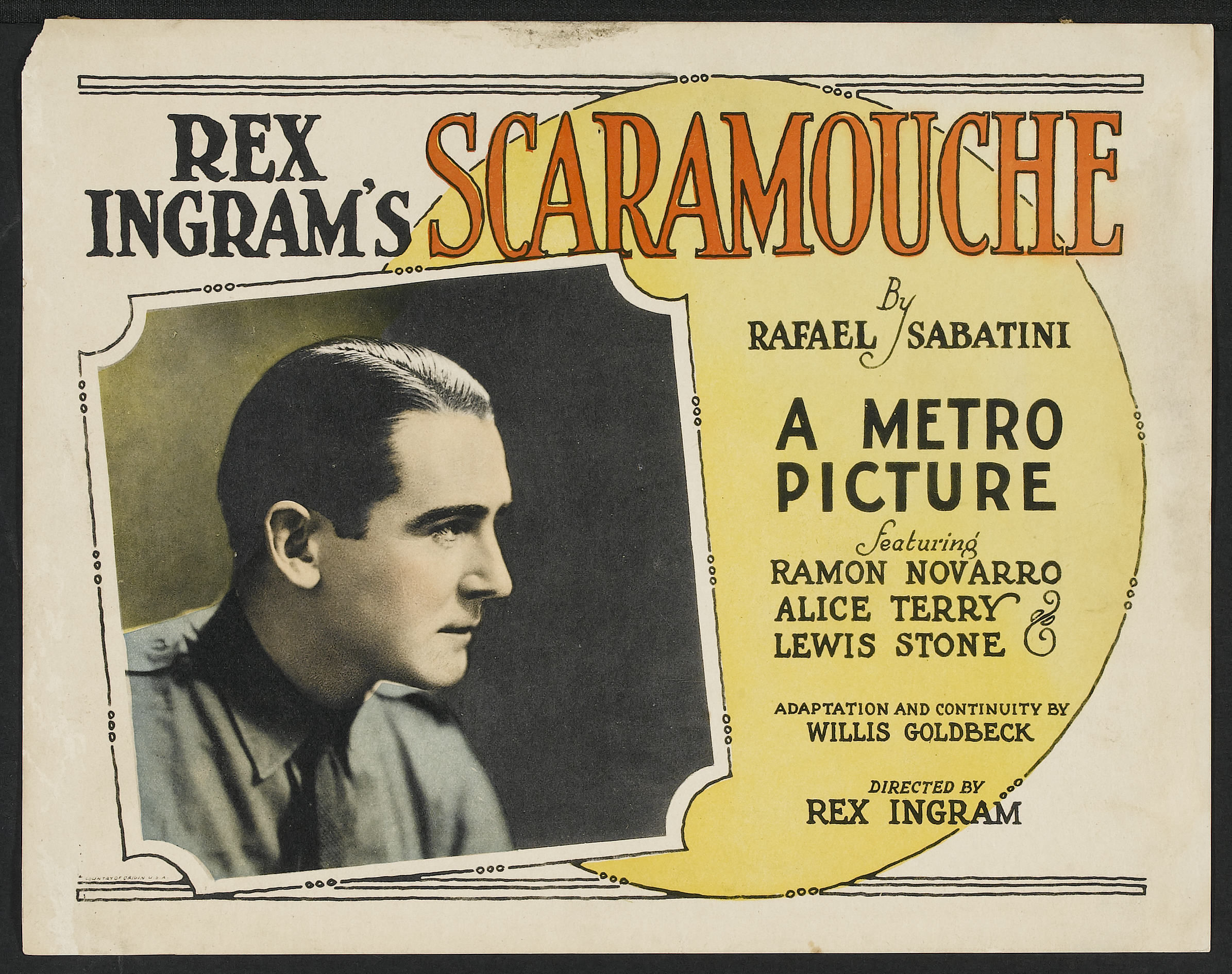 Ramon Novarro in Scaramouche (1923)