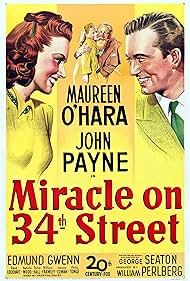 Maureen O'Hara, Natalie Wood, Edmund Gwenn, and John Payne in Miracle on 34th Street (1947)