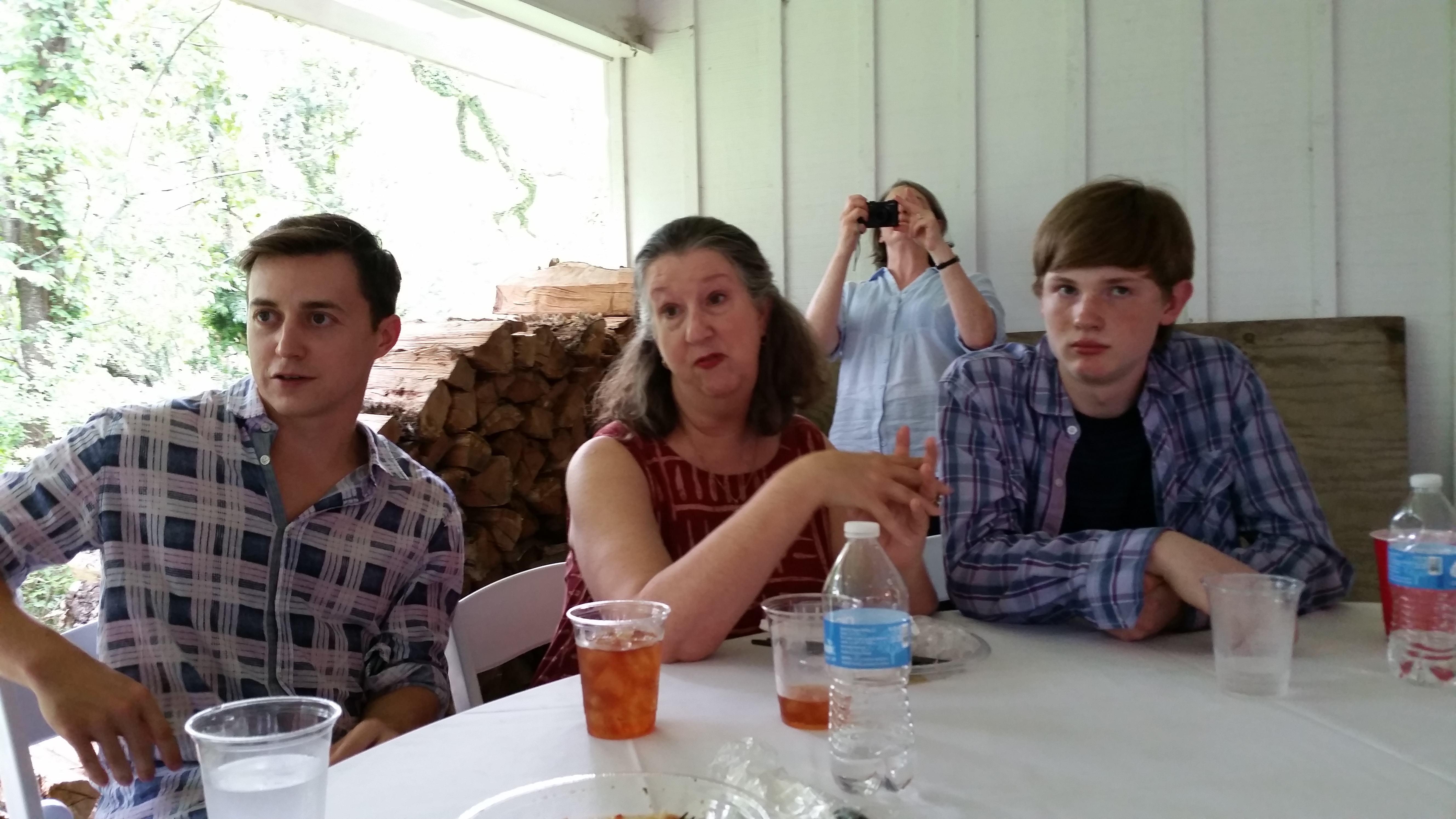 Sharon Blackwood, Fred Parker Jr., and Neil Sutcliffe in Dirt Road to Lafayette (2018)