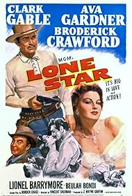 Clark Gable, Ava Gardner, and Broderick Crawford in Lone Star (1952)