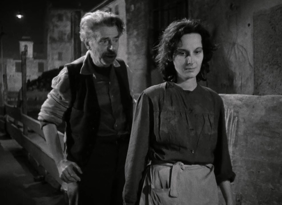 Luisa Rossi and Aldo Silvani in Stranger on the Prowl (1952)