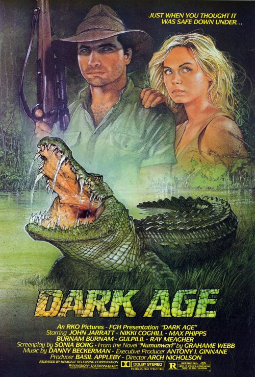 Nikki Coghill and John Jarratt in Dark Age (1987)