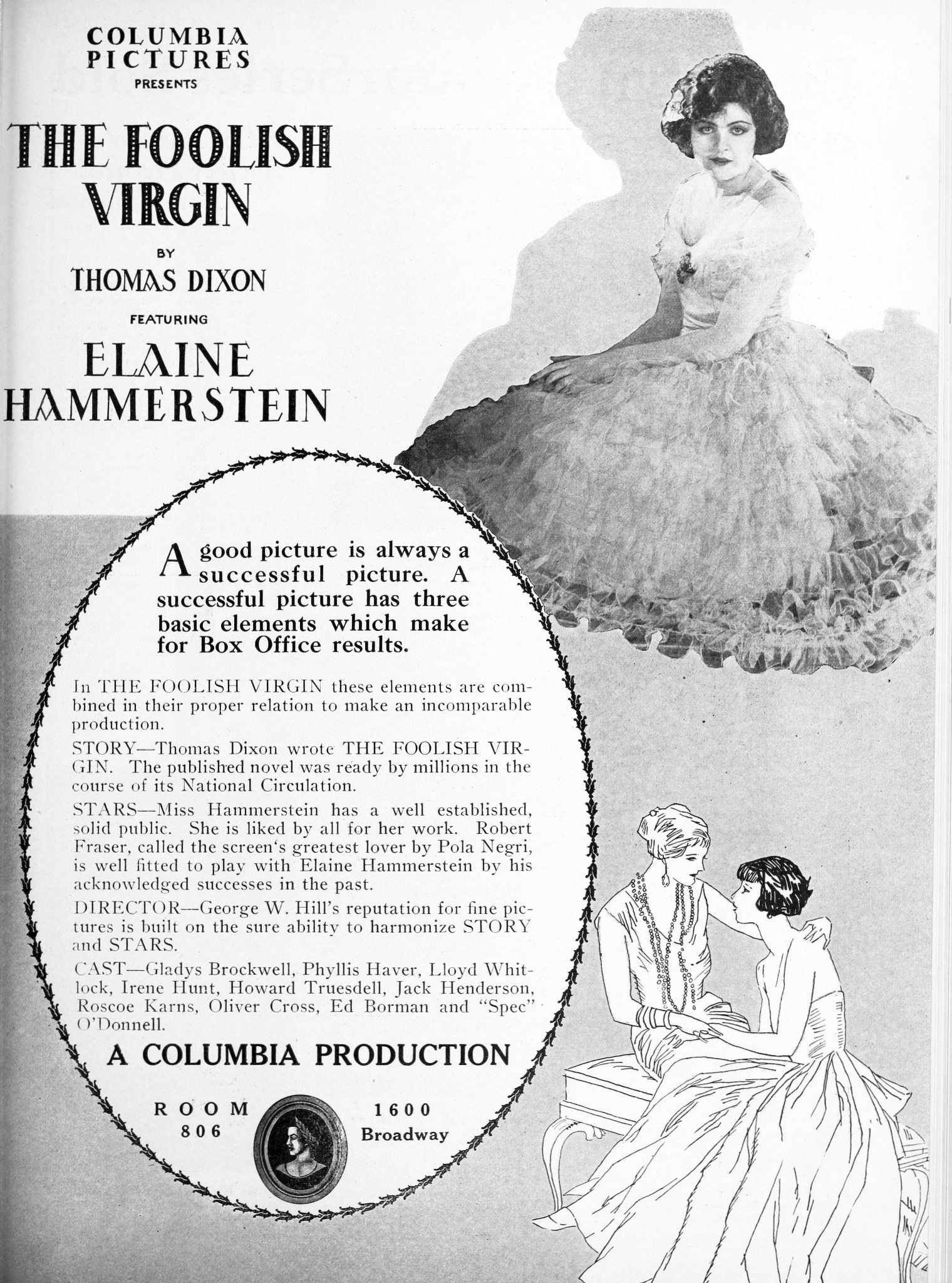 Elaine Hammerstein in The Foolish Virgin (1924)