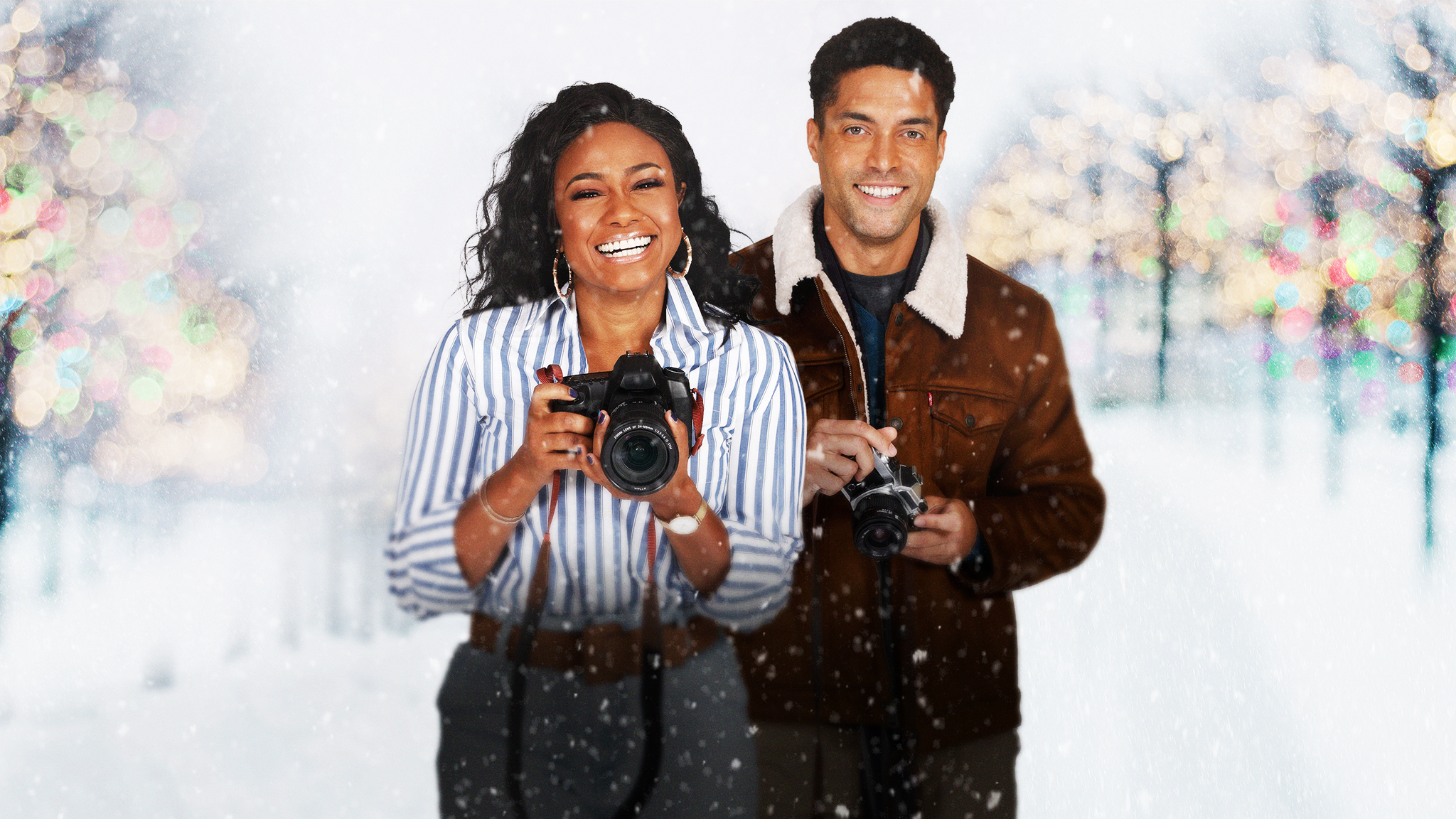 Tatyana Ali and Henderson Wade in A Picture Perfect Holiday (2021)