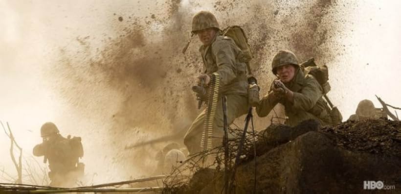 John Basilone (Jon Seda) and Chuck Tatum (Ben Esler) in HBO'S 'The Pacific'.